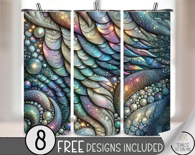 Dragon Scales Tumbler Wrap, Seamless 20oz Skinny Tumbler Sublimation, Dragon Skin Texture 20 oz Tumbler Design File, 20oz Straight PNG A229