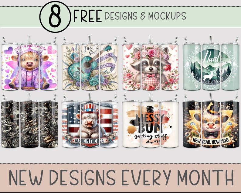 New free high quality designs every month!
