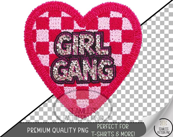 Pink Girl Gang Sublimation PNG, Bestie Inspired Design, UV DTF Digital Download, Fancy Women, A789