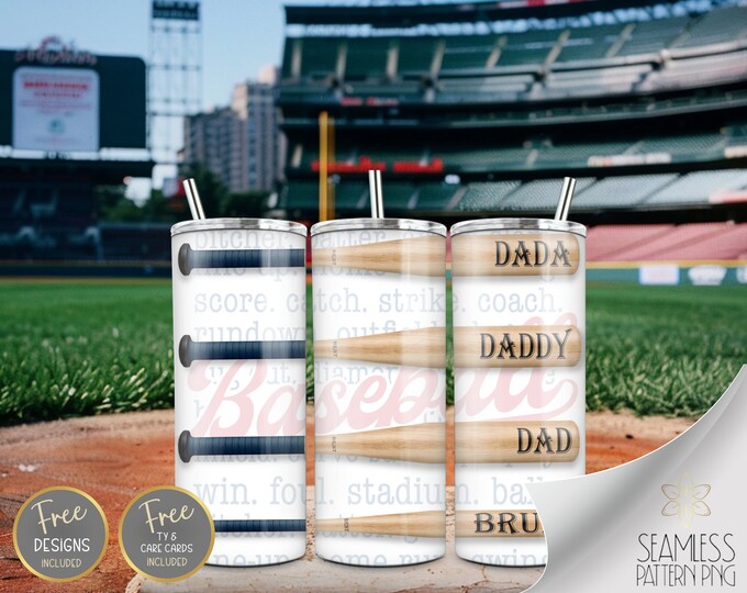 Best Dada Daddy Dad Bruh Tumbler Wrap Sublimation PNG, 20 oz Straight Baseball Tumbler Design, Fathers Day Wrap Design Instant Download