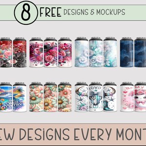 St Patrick's Day PNG, Lucky Clover Sublimation Design For 4-in-1 Can Cooler Wrap, Seamless Leopard Print File, B873 image 2