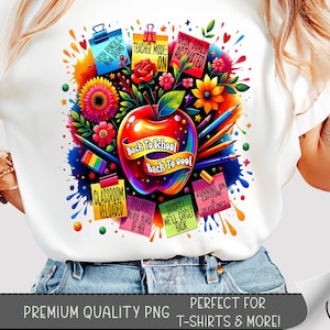 Teacher T-shirt Design, Teaching Shirt PNG, Happy Teacher Appreciation Tshirt Design, Back To School PNG, Teacher Life Sublimation, A333
