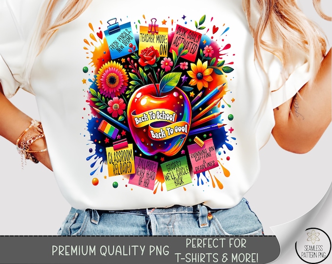 Teacher T-shirt Design, Teaching Shirt PNG, Happy Teacher Appreciation Tshirt Design, Back To School PNG, Teacher Life Sublimation, A333