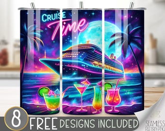 Cruise Tumbler Wrap, 20oz Skinny Tumbler Wrap For Cruise, Summer Cruise Tumbler Wrap, Cruise Tumbler Design, Cruise Time Sublimation Design