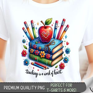 Teacher T-shirt Design, Teaching Shirt PNG, Teaching Heart work Appreciation Tshirt Design, Back To School PNG,Teacher Life Sublimation, A64