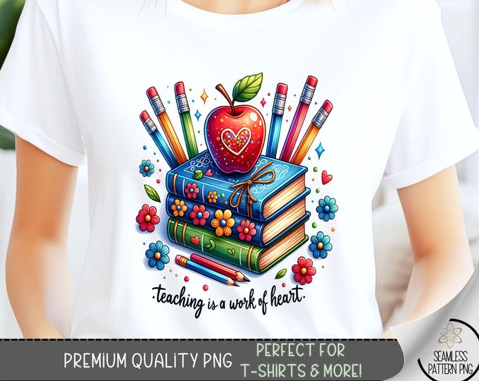 Teacher T-shirt Design, Teaching Shirt PNG, Teaching Heart work Appreciation Tshirt Design, Back To School PNG,Teacher Life Sublimation, A64