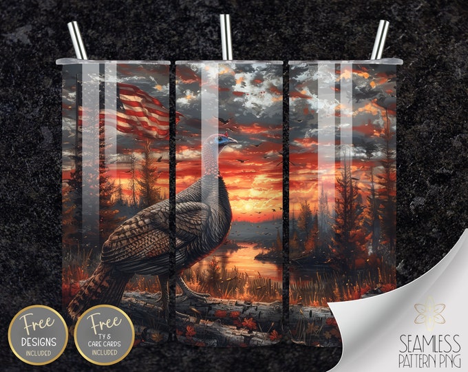 Turkey Hunting Png, Turkey Hunting Wrap, Tumbler Wrap Designs, Sublimation Hunting, 20 Oz Skinny Tumbler, 20Oz Tumbler Wrap, 20 oz Straight