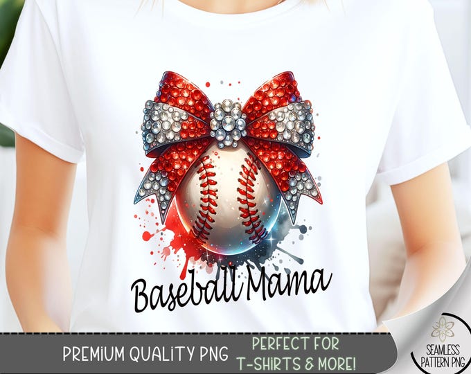 Coquette Baseball Png, Baseball Mama Png, Sport Png, Rhinestone Baseball T-Shirt Design, Softball DTF, Big Pride Png School Spirit Png, A162