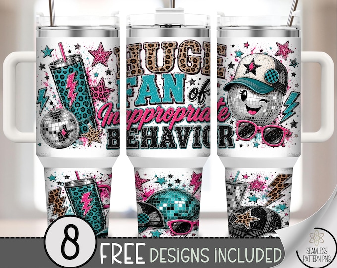 Huge Fan 40 oz Tumbler Wrap, Sassy Sublimation Design, Sarcastic PNG File, B10316