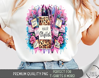 Hairdresser T-Shirt PNG, Positive Affirmation Design, Hairstylist Sublimation Design,Hair Boss Motivational PNG, Salon Beautician File, A244