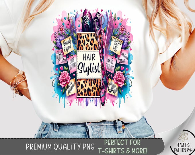 Hairdresser T-Shirt PNG, Positive Affirmation Design, Hairstylist Sublimation Design,Hair Boss Motivational PNG, Salon Beautician File, A244