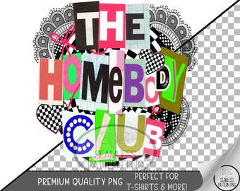 The Homeboy Club Sublimation Design, Retro Punk UV DTF Graphic, Funky Note Design, Creative Y2K Style, B862
