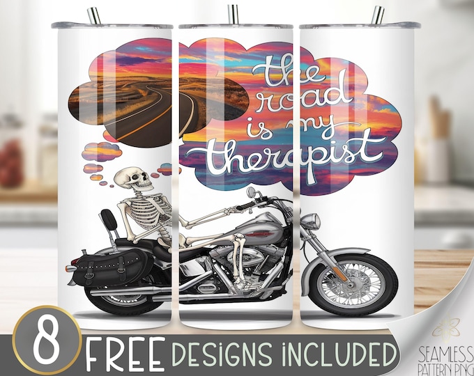 Motorcycle Wrap Tumbler, Motor Bike Tumbler, Unique Sublimation Design, Motorcycle Tumbler Png, 300 Dpi Motorcycle Sublimation Tumbler