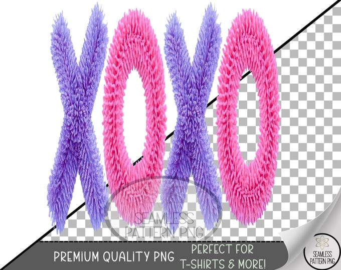 XOXO Knit Sublimation Design, Xoxo Yarn UV DTF Graphic, Trendy Valentine Clip Art, Vday Preppy Clipart, A758