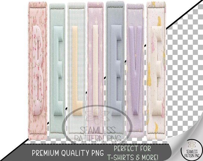 Believe Sublimation PNG, Easter UV DTF Design, Spring Pastel Colored Strips, Instant Download, A744