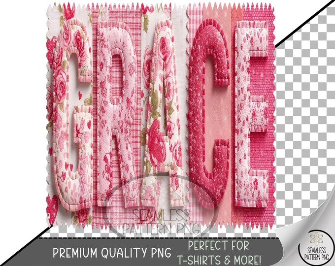 Valentines Grace PNG, Romantic Digital Download, Christian Valentine Sublimation UV DTF Design, B792