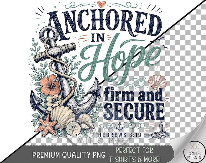 Anchor Sublimation Design, Nautical UV DTF Graphic, Maritime Clip Art. Digital Download, B10291