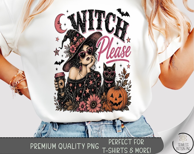 Halloween Witch PNG, Sassy Witch Sublimation Design, Coffee Cup TShirt File, Digital Download, B10372