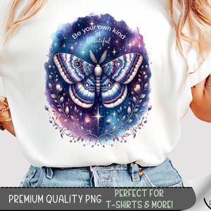 Be Your Own Kind of Beautiful T-Shirt Design, Flower Sweatshirt PNG, Affirmation Inspirational Sublimation Designs for Shirts, A195
