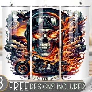 Motorrad-Tumbler-Wrap, Nahtloser Motorrad-Wrap-Tumbler, 20 Unzen amerikanischer Tumbler-Wrap, gerader Tumbler-Wrap, Motorrad-Sublimations-Tumbler
