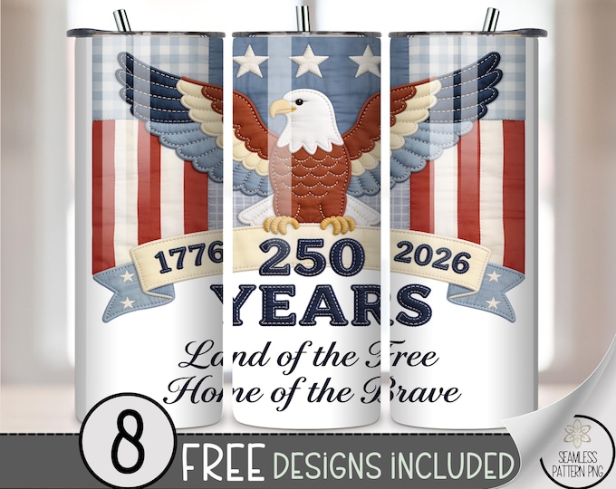 Bald Eagle 20 oz Tumbler Wrap, Patriotic Sublimation Design for Straight Tumblers, Vintage Rustic PNG Files, National Celebration, B10152