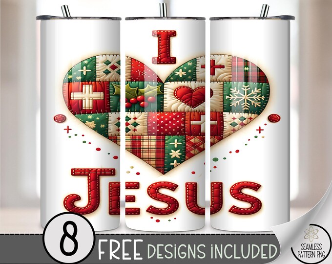 Festive 20 oz tumbler wrap: Christmas Christian Sublimation Design for Skinny Tumblers, Digital Download A506