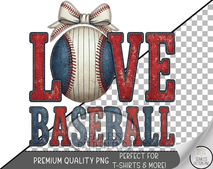 Baseball Sublimation Design, Sporty Vintage UV DTF Graphic, Americana Clip Art, Digital Download, B10186