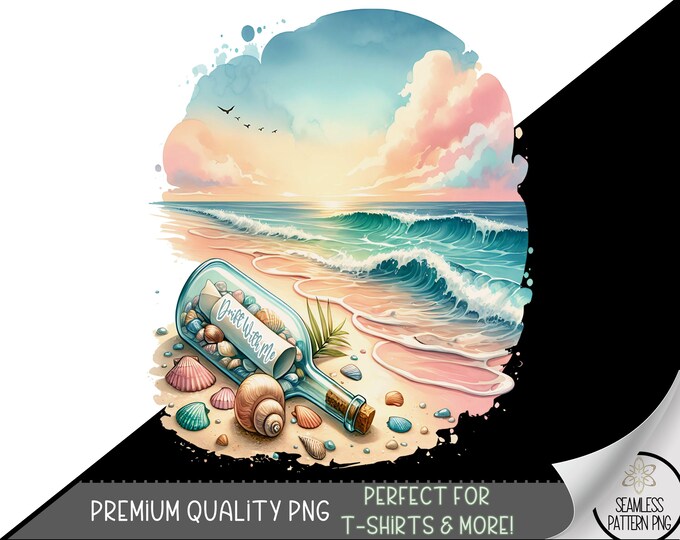Trendy Beach PNG, Ocean Graphic Design, Sea Sublimation PNG, Coast Vacation Sublimation Design, Ocean PNG,Beach Design for Vacation, A108