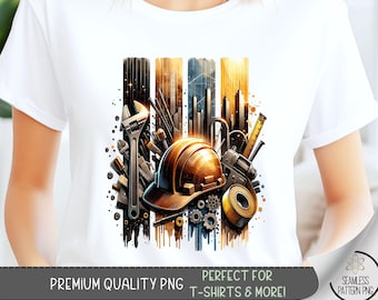 Construction T-Shirt Design, Hardhat Sublimation Design, Dad Tools Tshirt Digital Download File, Construction Design for Shirt for Mug, A57