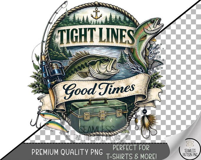 Fishing Sublimation Design, Bass UV DTF Graphic, Angler Clip Art, Digital Download, B10258