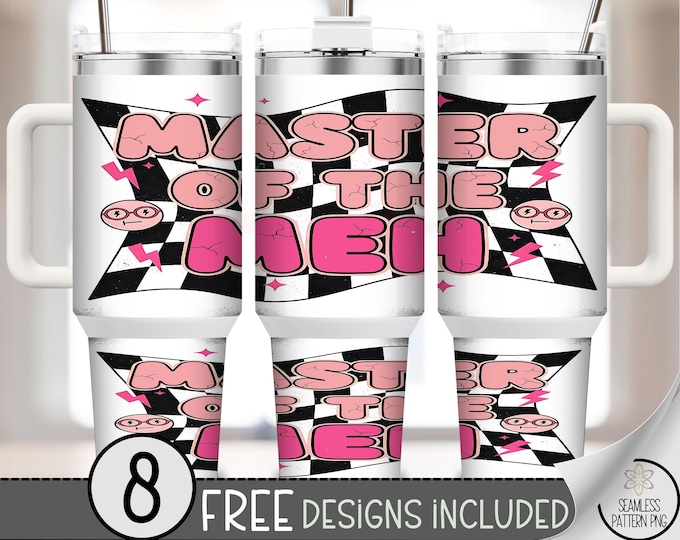 Checkered 40 oz tumbler wrap, Trendy Sublimation Design, Funky PNG Files, Retro 90's 40oz Tumbler Design, Cute Attitude PNG, A698