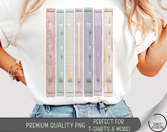 Believe T-Shirt PNG, Easter Sublimation Design, Spring Pastel Colored Strips, Instant Download, A744