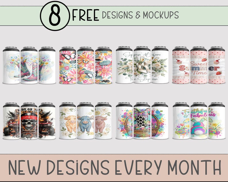 Cowhide PNG Seamless Pattern 4-in-1 Can Cooler Wrap, Rustic Sublimation ...
