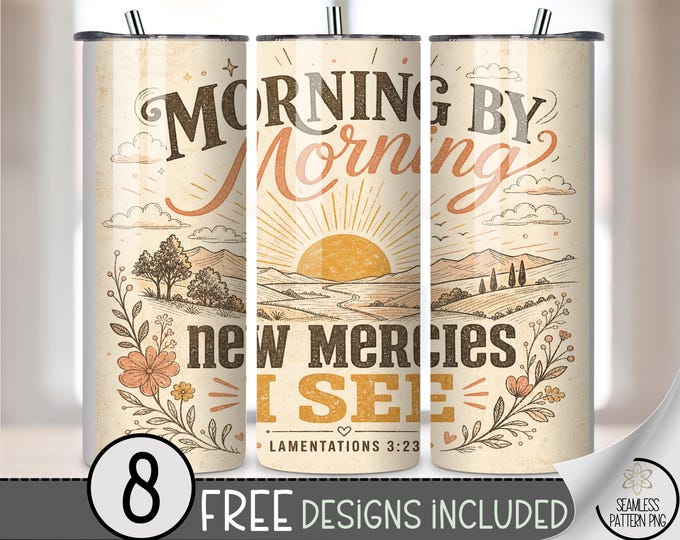 Inspirational 20 oz Tumbler Wrap, Christian Sublimation Design for Straight Tumblers, Prayer PNG Files, Digital Download, B10318