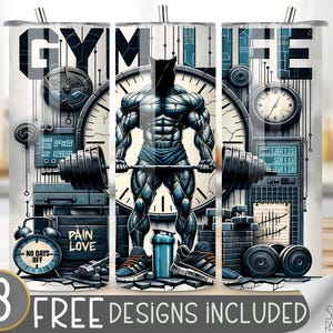 Fitness Tumbler Wrap Design, Gym Life PNG File, Digital Gym Life Fitness Fashion Guy 20Oz Tumbler Wrap,20Oz Gym Motivational Tumbler For Guy