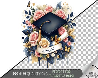 Senior T-Shirt PNG, Senior 2025 Graduation Design, Class Senior Digital File for Sublimation, Class of 2025 PNG, Unique Cap Diploma, A196