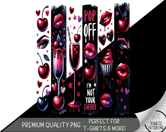 Glossy Cherry Lips PNG Design, Sassy Shirt png, Bubbly Alcohol Design File, Sarcastic Quote Sublimation Design, Red Cherry Kiss Clipart, A75