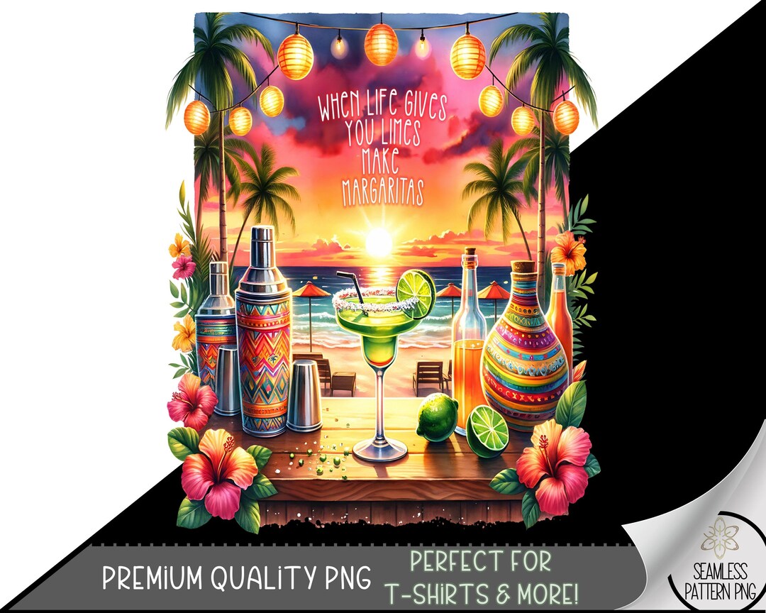 Margaritas and Tan Lines Graphic Tee on Light Green