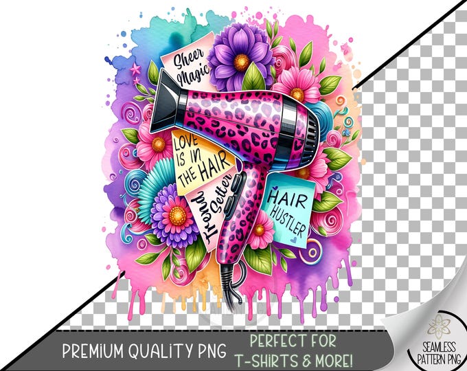 Hairdresser T-Shirt PNG, Motivational Design, Hairstylist Digital File for Sublimation, Beautician PNG, Unique Cosmetology Design, A244
