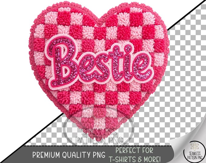 Faux Knit PNG, Cozy Crochet Design, Digital Download Sublimation, Valentine's Day Heart Yarn Art, A753