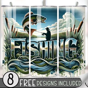 Fishing Tumbler Wrap, Fisherman 20oz Skinny Tumbler Sublimation Design, Bass Fishing Is My Therapy Tumbler Wrap File, Funny Fisherman PNG
