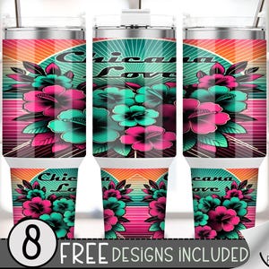 Chicana Love 40 oz Tumbler Wrap Design, Mexican Latina 40 oz Sublimation Tumbler Design, Chola Tumbler Design, Badass Chicana 40oz Wrap A23
