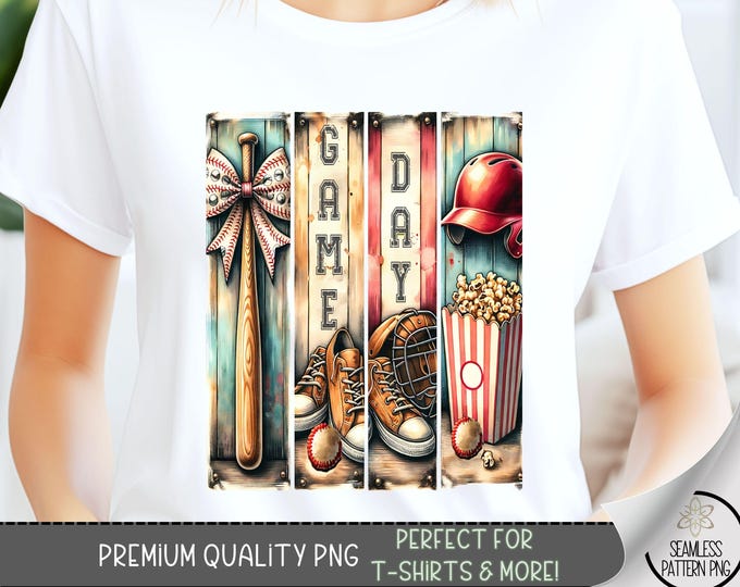 Coquette Baseball Png, Game Day PNG, Baseball Mama Png, Baseball Dad Png, Brushstroke Baseball Png, Sport Png, T-Shirt Design, DTF, A150