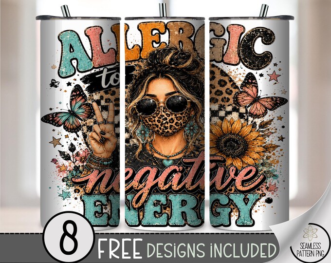 Retro Woman Peace Sign 20oz Tumbler Wrap, Groovy Sublimation Design for Straight Tumblers, Boho PNG Files , Digital Download, B10463