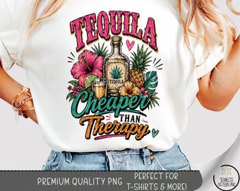 Tequila T-shirt PNG, Tequila Sublimation Design, Retro Style DTF Shirt Graphic, Bold TShirt File, Digital Download, B10202