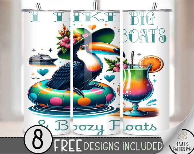 Cruise Ship Tumbler Wrap, Cruise and Cocktail 20oz Skinny Sublimation, Cruise Tumbler Design, Cruise Sublimation Design, Cruise Tumbler, A77