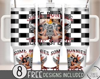 Motorcycle 40oz Tumbler Wrap, Biker Tumbler Sublimation Design, Funny Pinup Girl 40oz Quencher Tumbler Wrap PNG,Motorcycle Engine Rider A140
