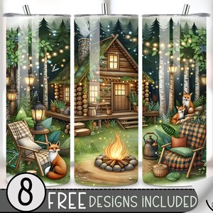 a picture of a cabin in the woods with a fire