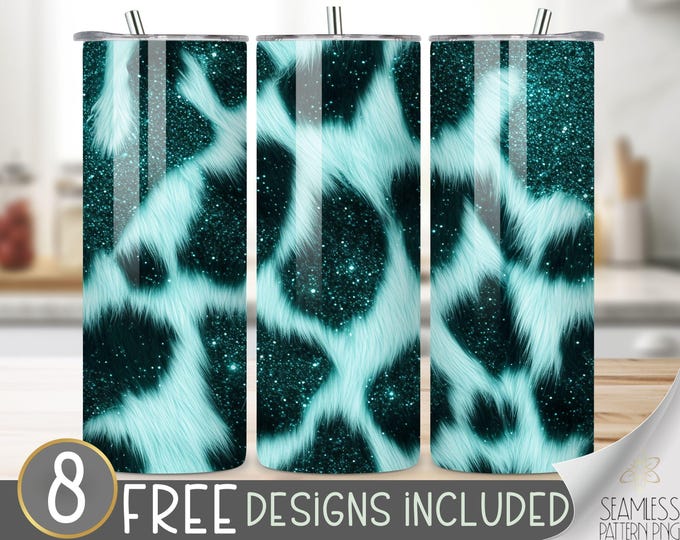 Western Tumbler Wrap, 20 oz Tumbler Sublimation Designs, Country Tumbler Wrap, Boho Cow  Hide Tumbler, Cowhide PNG, Country Girl Tumbler