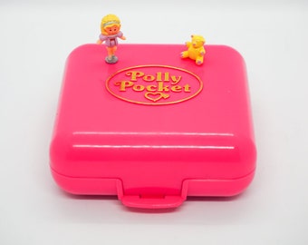 Vintage Retro bluebird Mattel, Polly pocket, Partytime Surprise, Polly's birthday party, polly pocket anniversaire 1989 - 95% COMPLET